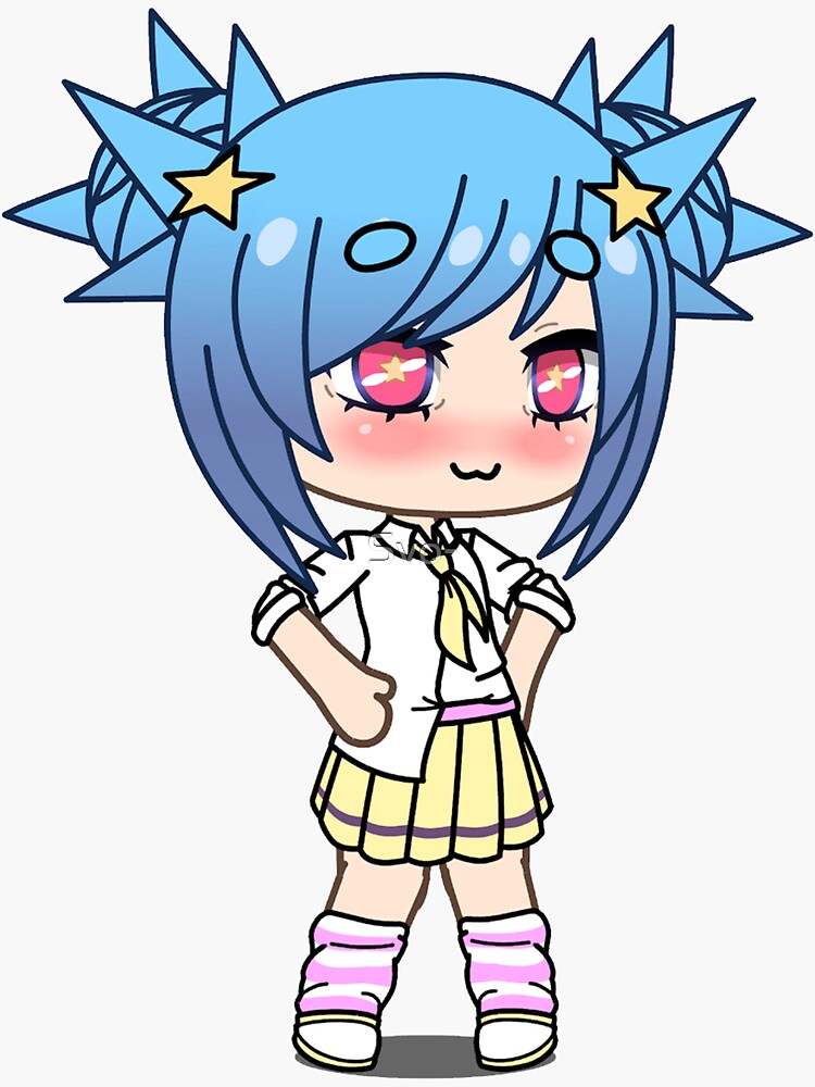 Cute Gacha Club Outfits Sticker, Gacha Club Sticker