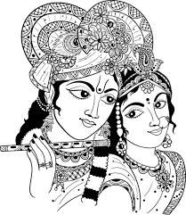 krishna drawing images