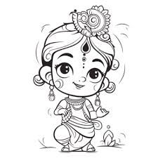 krishna images drawing