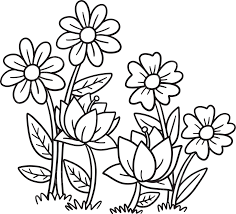 flower drawing for kids