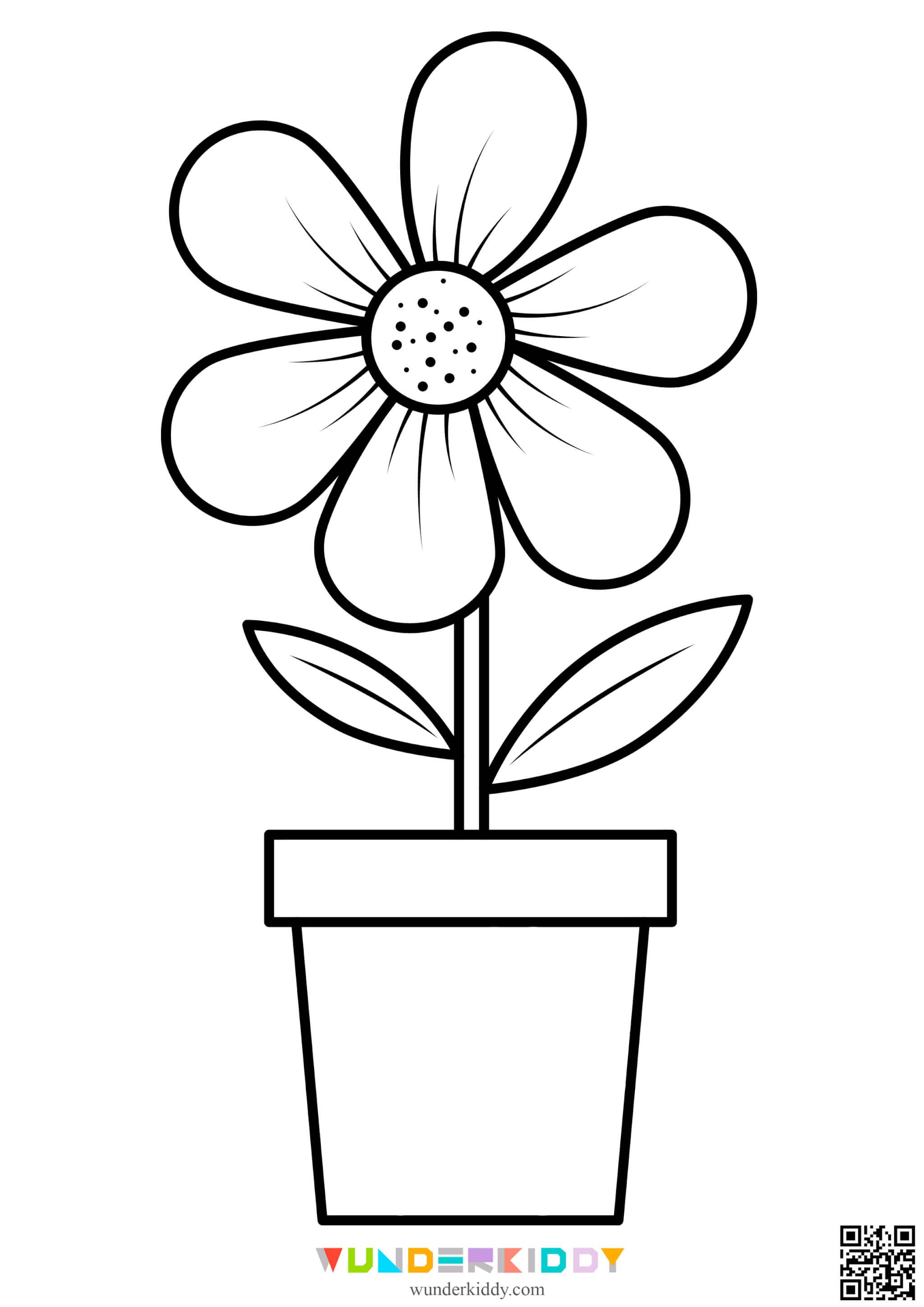 flower drawing for kids