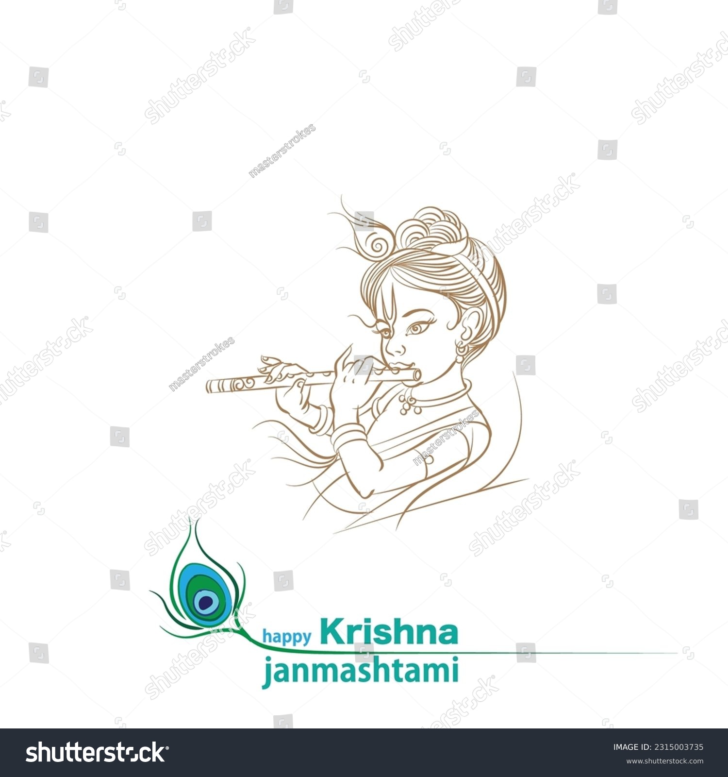 painting krishna drawing