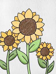 flower drawing for kids