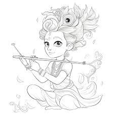 krishna drawing images