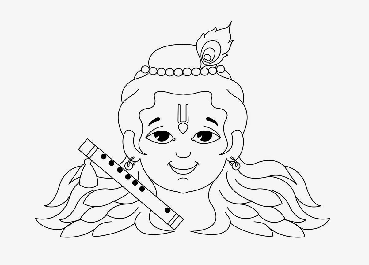 Drawing Krishna Images