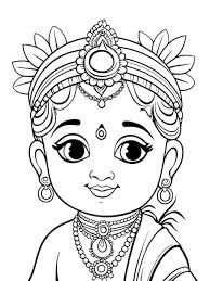 krishna drawing images