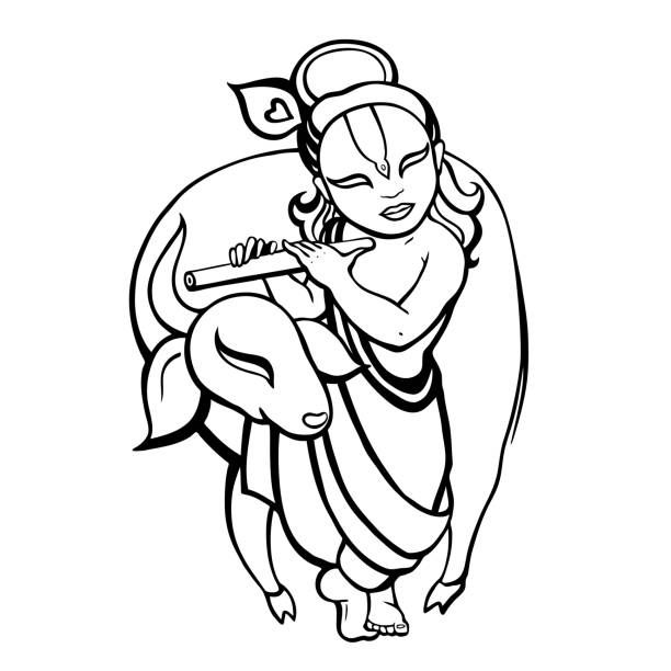 krishna images drawing