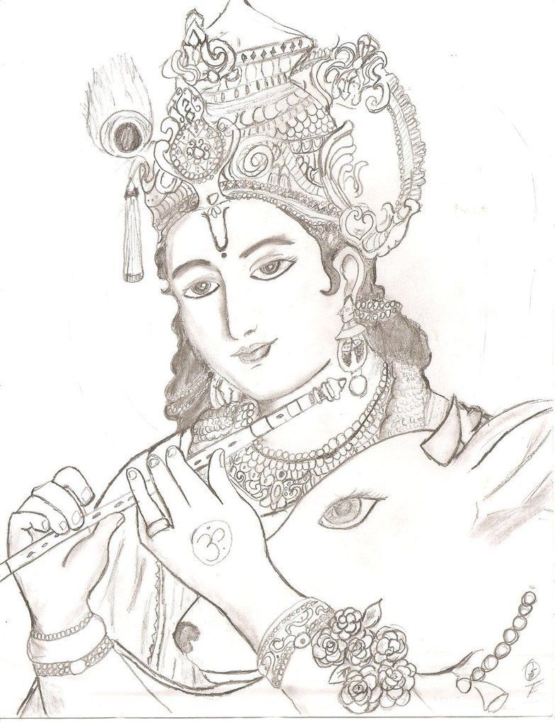 Drawing Krishna Images