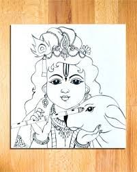 Drawing Krishna Images