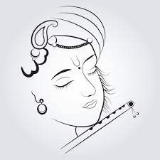 krishna drawing images