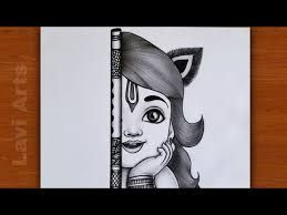 cute krishna drawings pencil