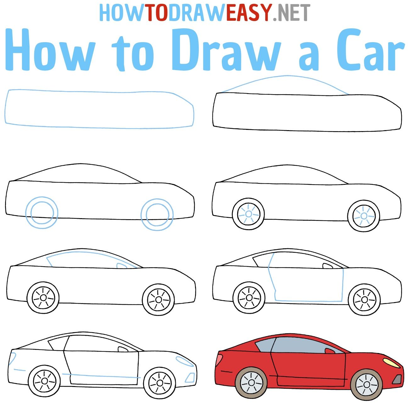 car drawing for kids