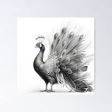 pencil peacock drawing