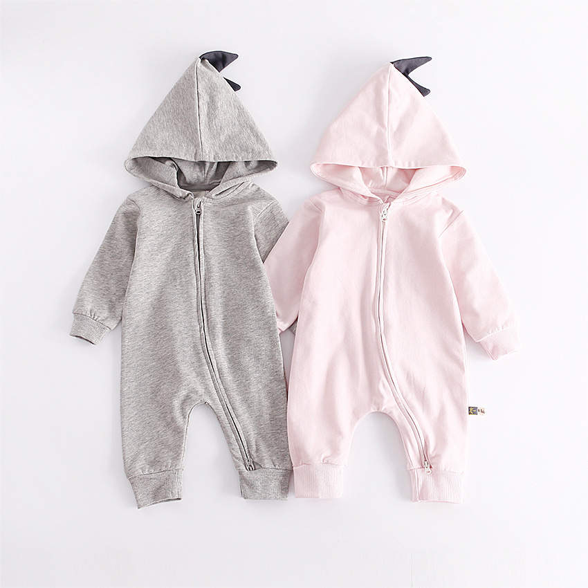 Shark Onesie, Cartoon Hooded Romper Baby Jumpsuit