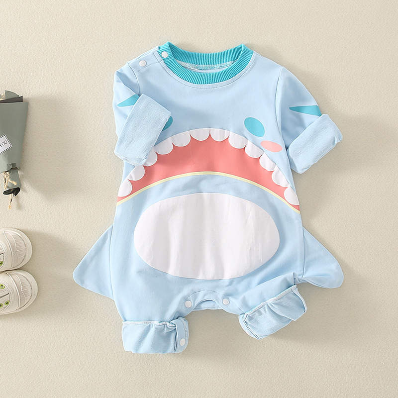 Shark Onesie, Infants And Toddlers Cute Spring Jumpsuit