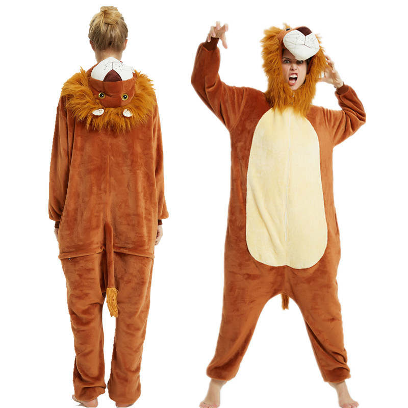 Adult Lion Jumpsuit Costume