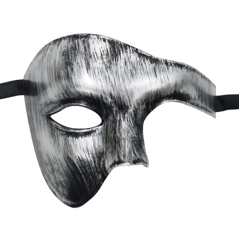White Classic Phantom of the Opera Half Face Mask Masquerade