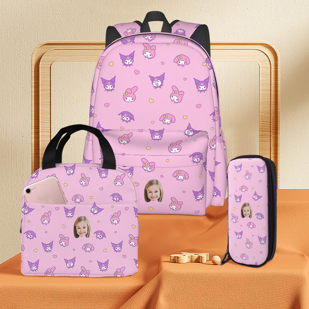 Aphmau Backpack and Lunch Box and Pencil Box Set
