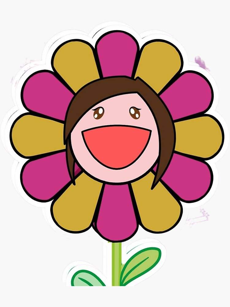 Happy Flower Sticker