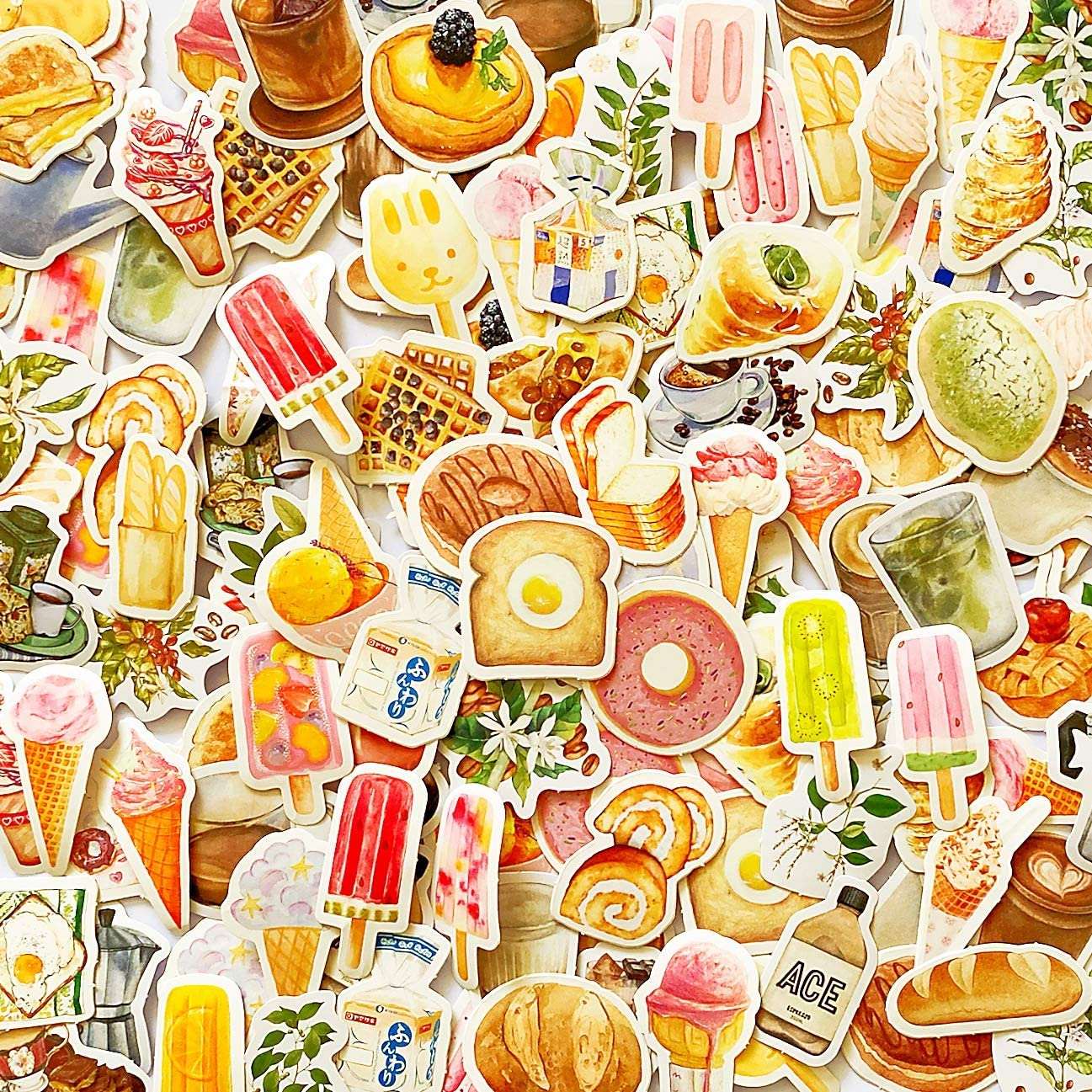 The Cute Food Stickers is a simple and interesting sticker