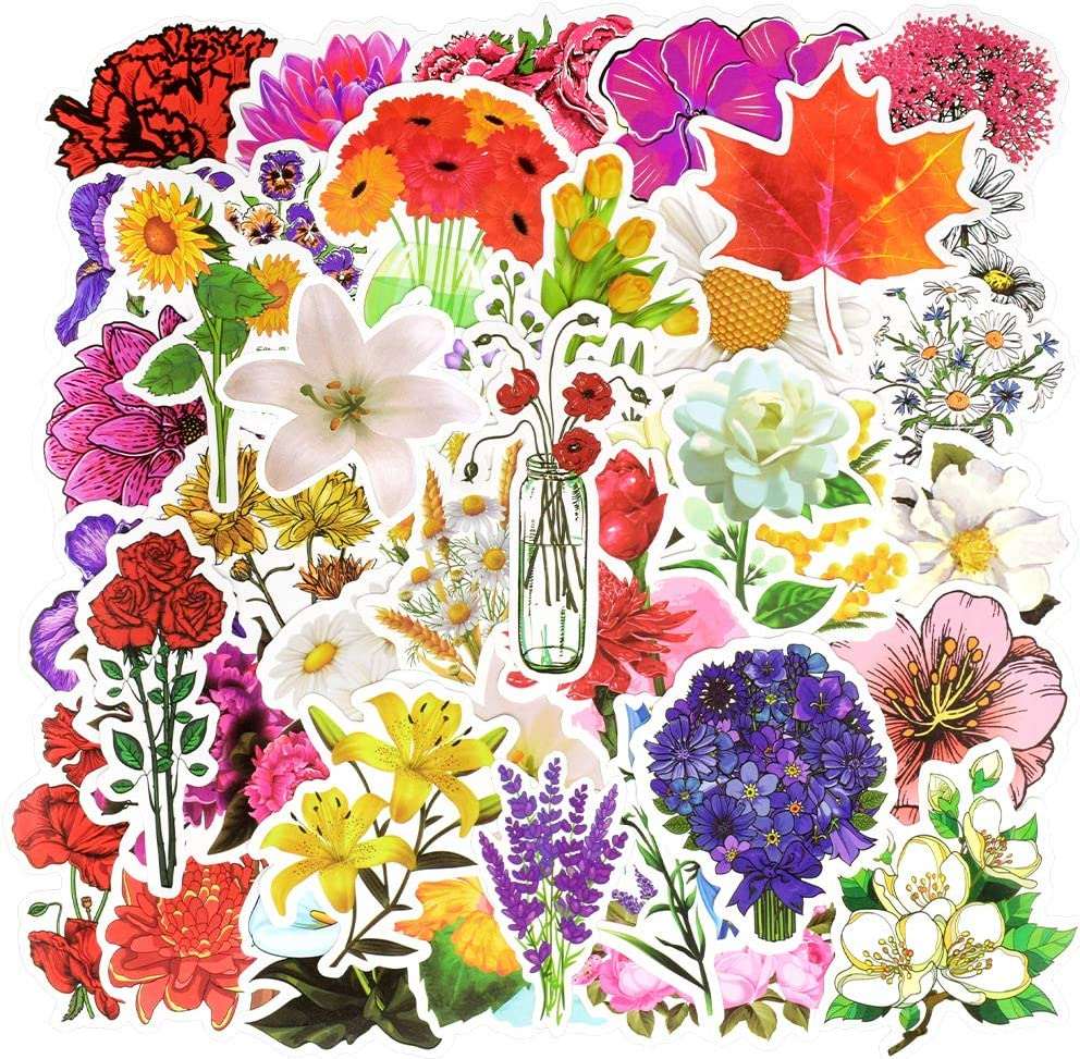 The Indie Flower Stickers is an indie and perfect sticker