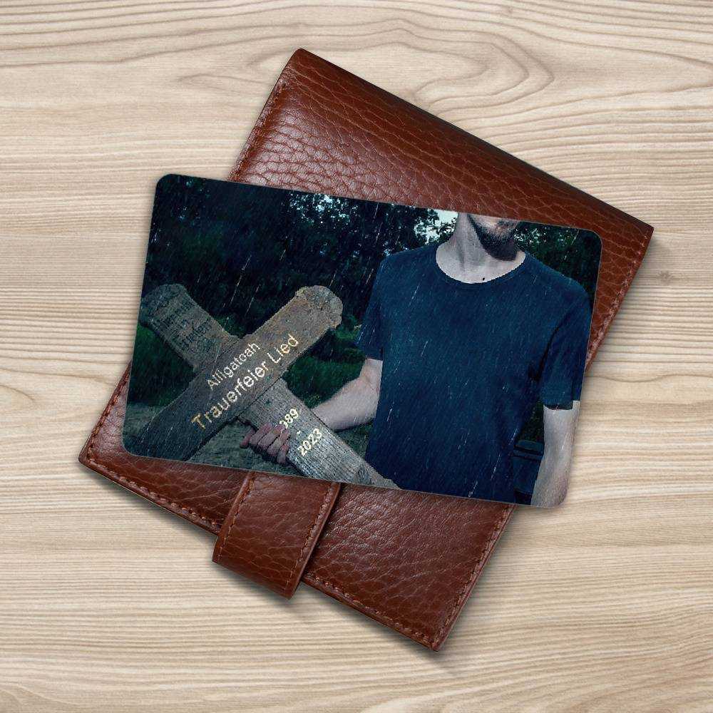 Alligatoah Wallet Card Trauerfeier Lied Wallet Insert Card