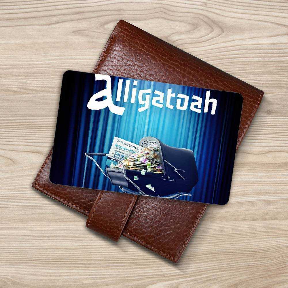 Alligatoah Wallet Card Denk An Die Kinder Wallet Insert Card