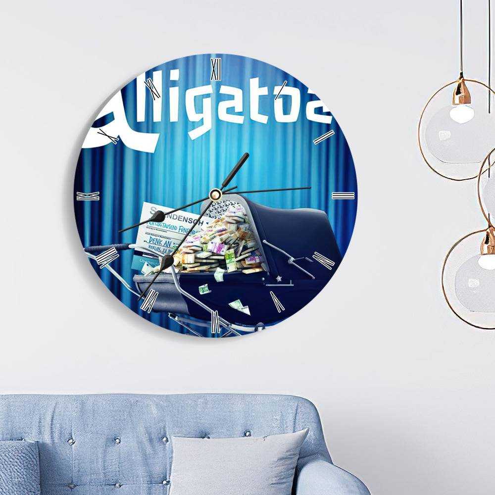 Alligatoah Runde Wanduhr Wohnkultur Wanduhr Geschenke Für Alligatoah Fans Denk An Die Kinder Wanduhr