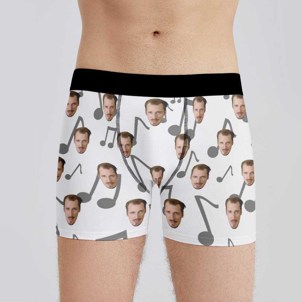 Alligatoah Boxer Custom Photo Boxer Herrenunterw?sche Music Note Boxer White