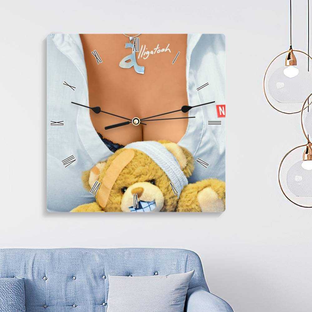 Alligatoah Quadratische Wanduhr Wohnkultur Wanduhr Geschenke Für Alligatoah-fans Narben Wanduhr