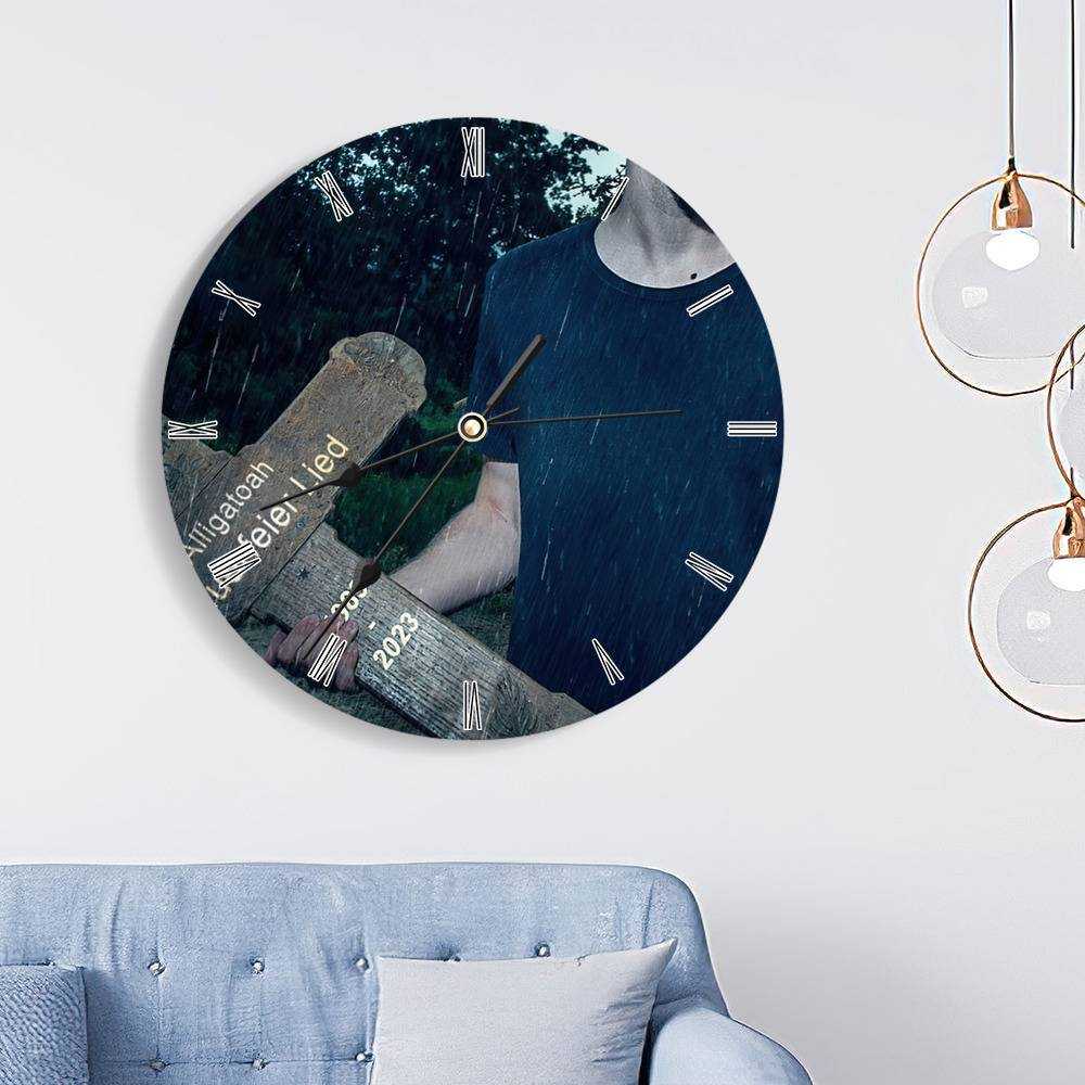 Alligatoah Runde Wanduhr Wohnkultur Wanduhr Geschenke Für Alligatoah Fans Trauerfeier Lied Wanduhr