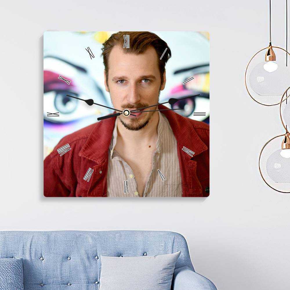 Alligatoah Quadratische Wanduhr Wohnkultur Wanduhr Geschenke Für Alligatoah-fans Klassische Wanduhr