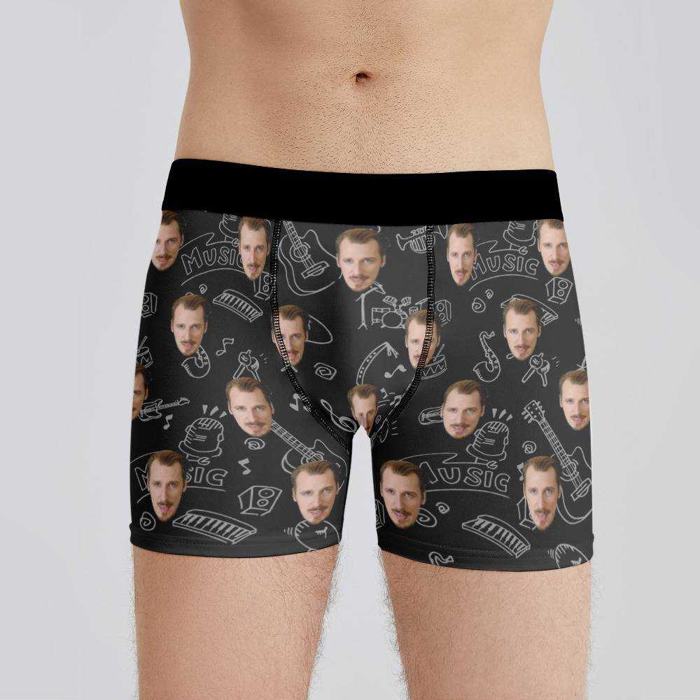 Alligatoah Boxer Custom Photo Boxer Herren Unterw?sche Musikinstrumente Muster Boxer Schwarz