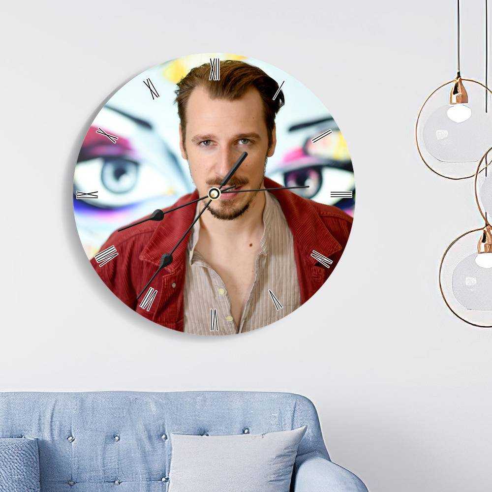 Alligatoah Runde Wanduhr Wohnkultur Wanduhr Geschenke Für Alligatoah-fans Klassische Wanduhr
