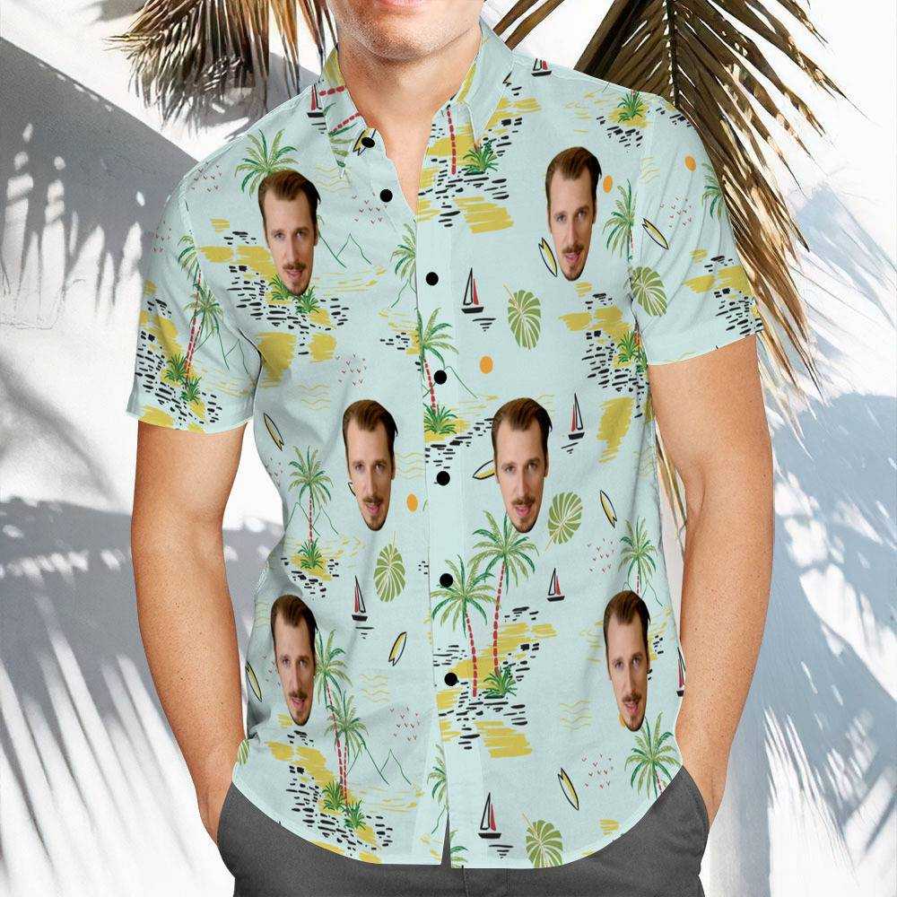 Alligatoah-hawaii-hemd Kundenspezifisches Foto-hawaii-hemd-chinoiserie-strand-druck-hawaii-hemd