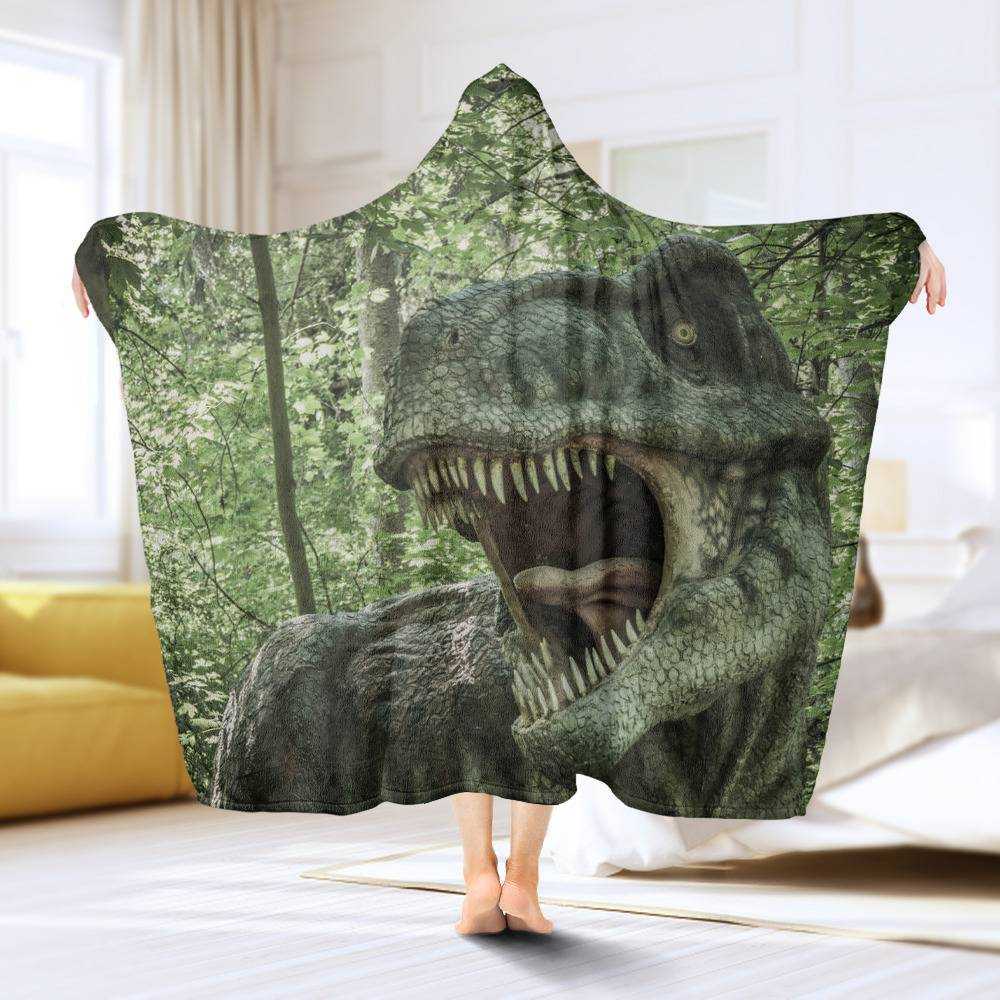 Green dinosaur online blanket