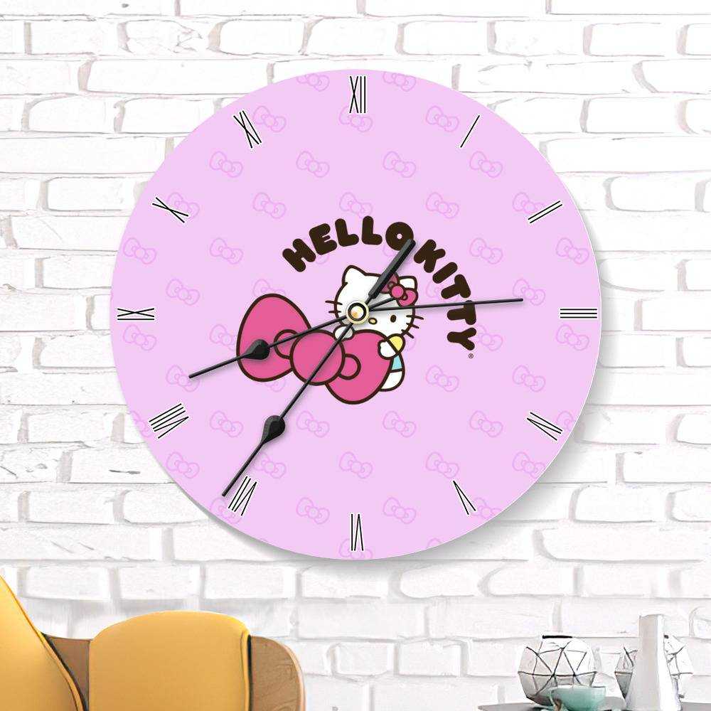 Hello Kitty Wall Clock Home Decor Wall Clock Gifts for Hello Kitty Fans