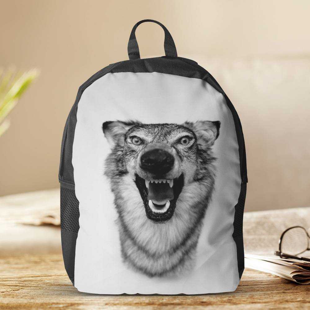 Wolf head outlet backpack