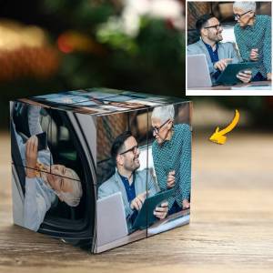 Personalisierter Foto-Zauberwürfel für den besten Freund  Multiphoto Cube