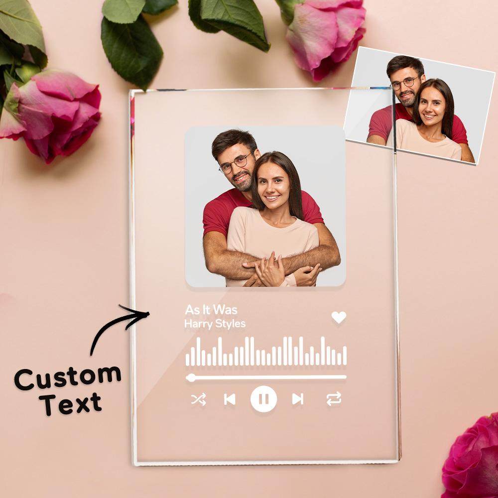 Gift for Her Custom Spotify Plaque Memorial Music Plaque Anniversary Gift Love Song Mother's Day Gifts - 