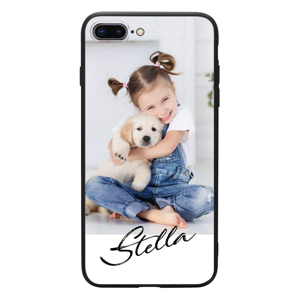 iPhone Personalisierte iPhone Hülle - Gebürsteter Name - meinefotohandyhuelle