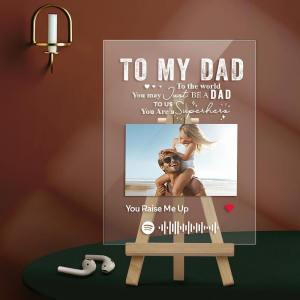 An meinen Vater - Benutzerdefinierte Spotify-Code-Musikplakette Bestes Vatertagsgeschenk für Papa