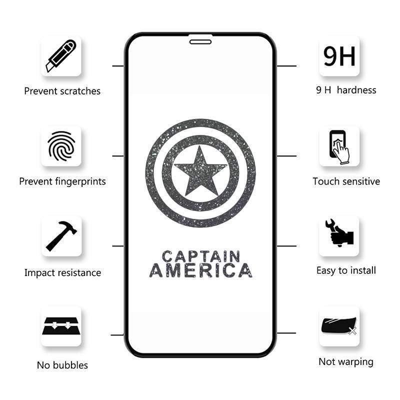 Elephant Cartoon-Muster Displayschutzfolie Gehärteter Glas - meinefotohandyhuelle