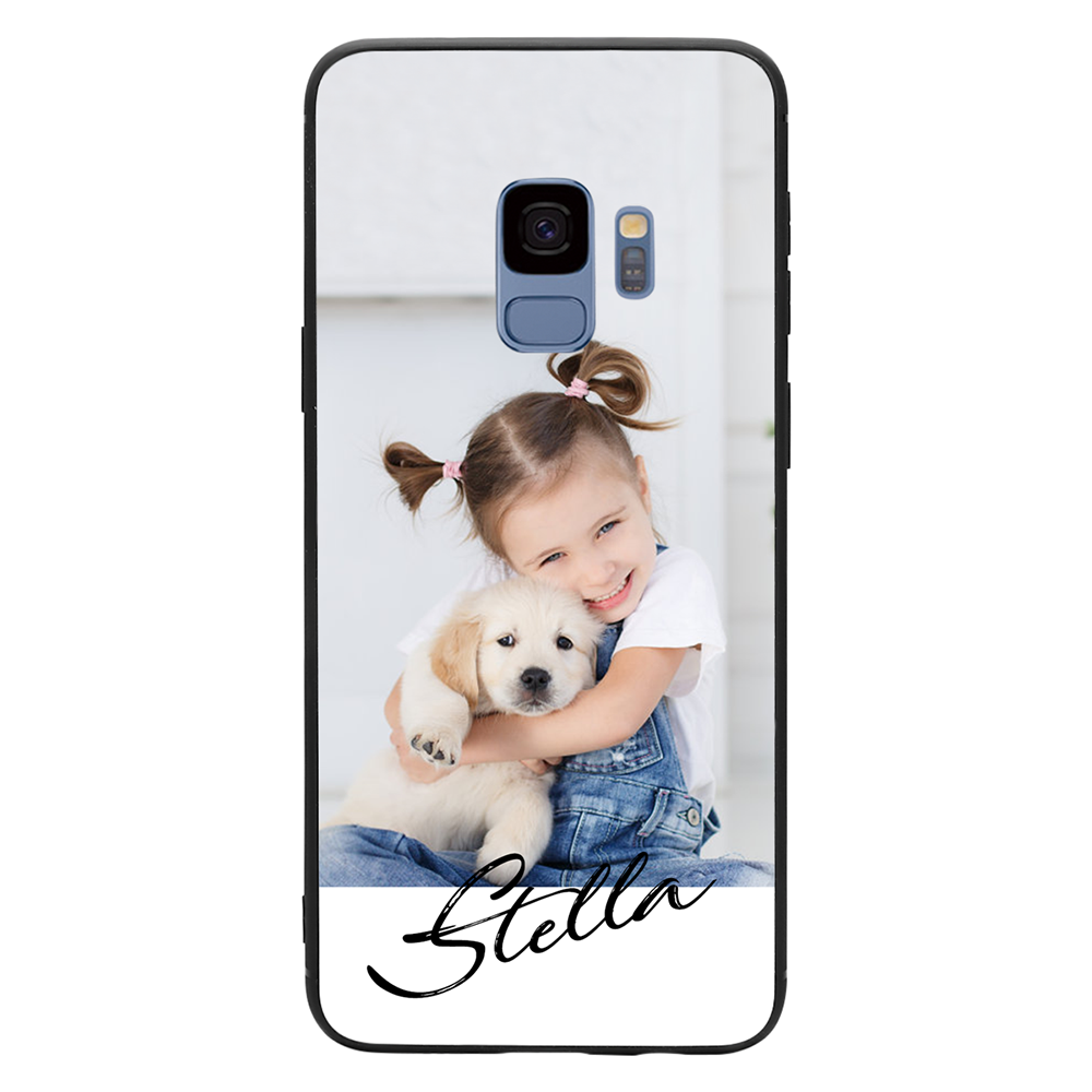 Samsung Personalisierte Samsung Galaxy Hülle - Gebürsteter Name - meinefotohandyhuelle