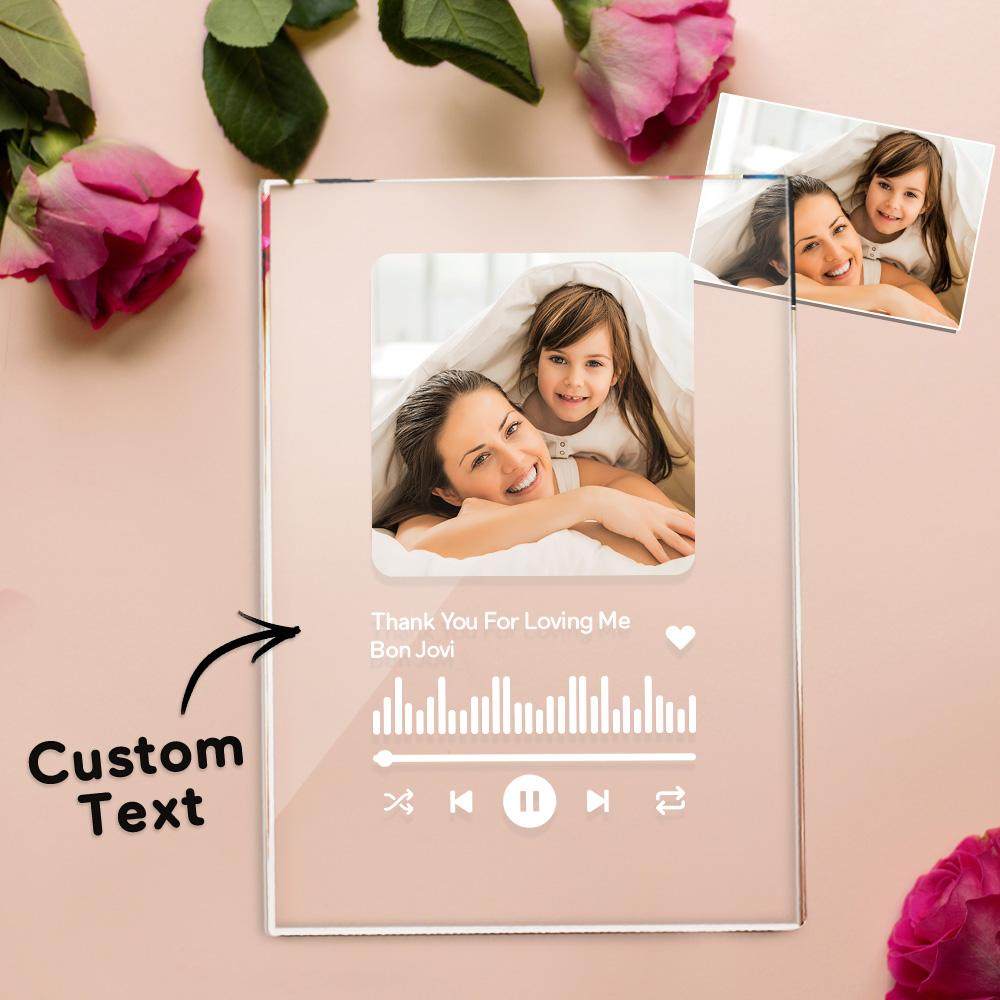 Gift for Her Custom Spotify Plaque Memorial Music Plaque Anniversary Gift Love Song Mother's Day Gifts - 
