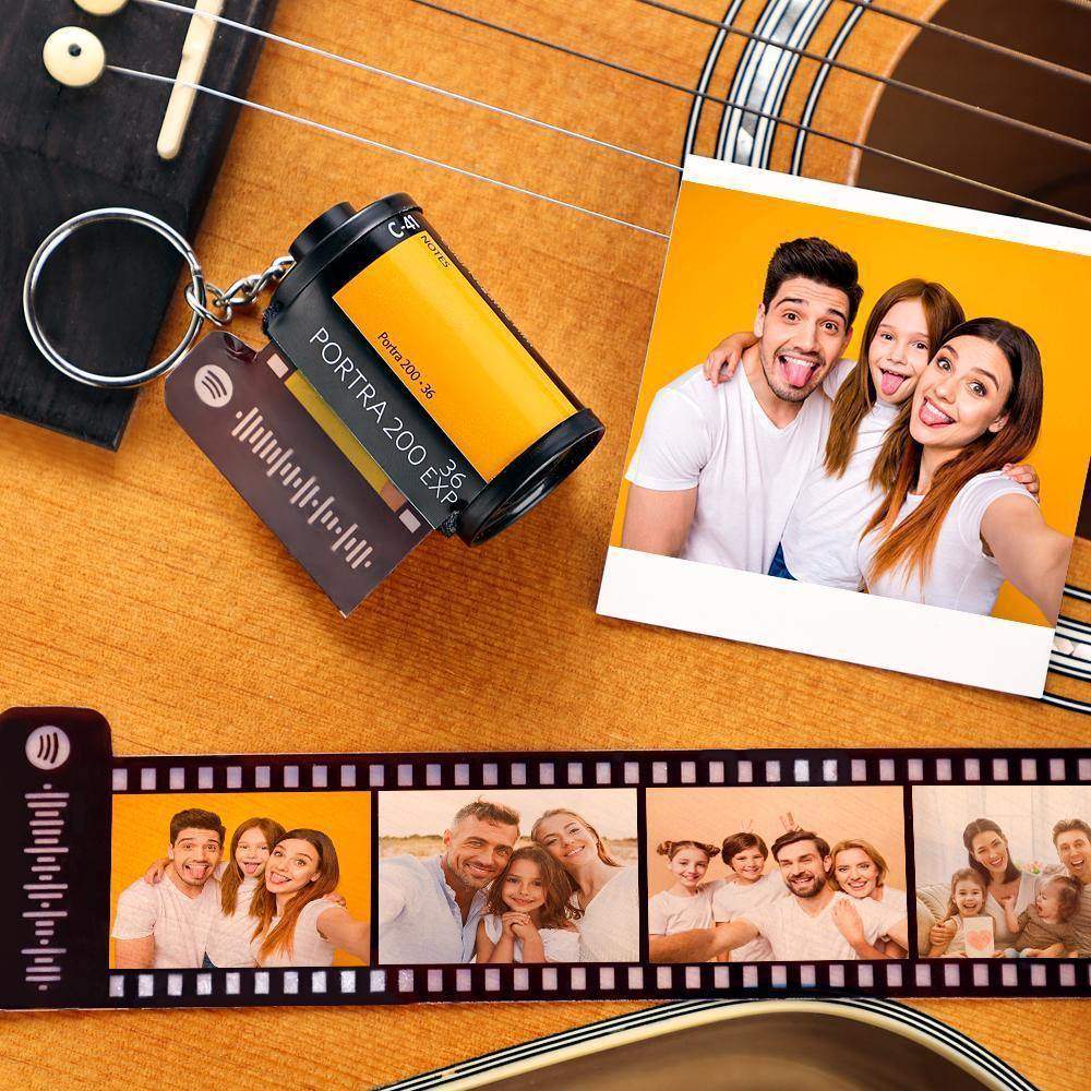 Personalisierte Spotify Code Kamera Rolle Schlüsselbund Kodak Multiphoto für Familie 5-20 Bilder - meinefotohandyhuelle