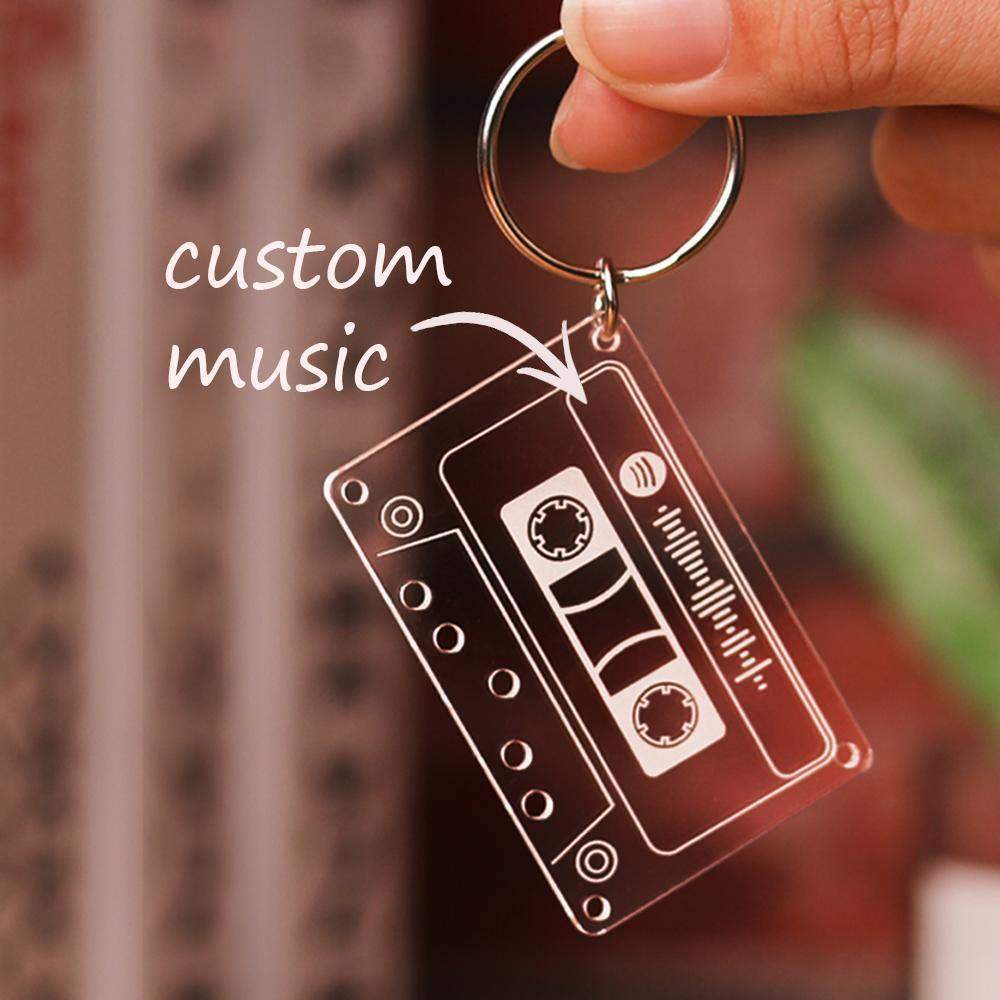Benutzerdefinierte Spotify Code Musik Song Keychain Scannbare Geschenke - meinefotohandyhuelle