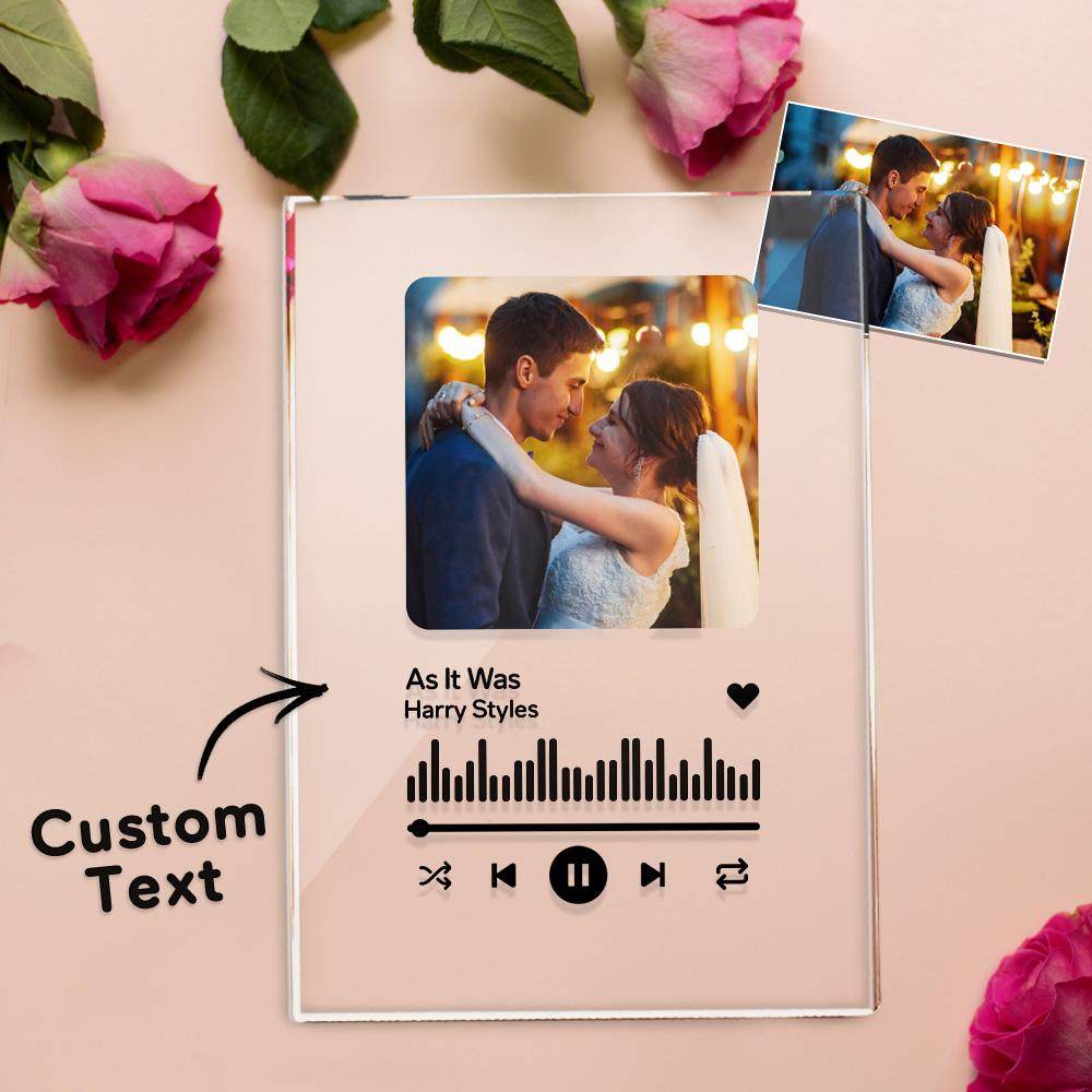 Gift for Her Custom Spotify Plaque Memorial Music Plaque Anniversary Gift Love Song Mother's Day Gifts - 