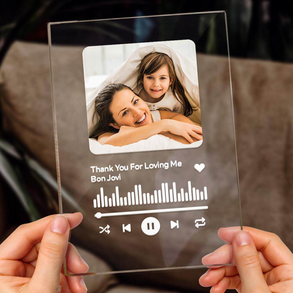 Gift for Her Custom Spotify Plaque Memorial Music Plaque Anniversary Gift Love Song Mother's Day Gifts - 