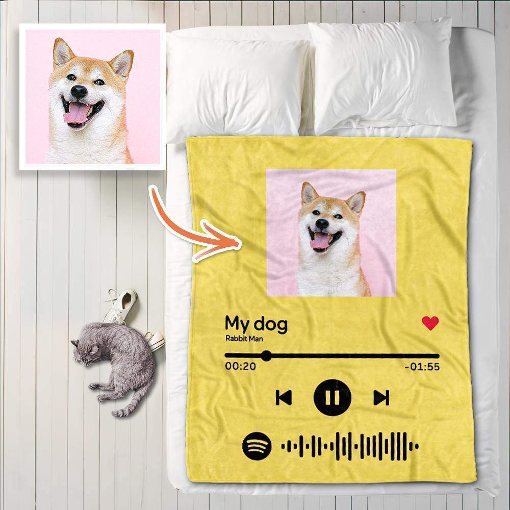 Benutzerdefinierte Spotify Code-Decke Personalisierte Album-Cover-Foto-Decken für Mama - meinefotohandyhuelle
